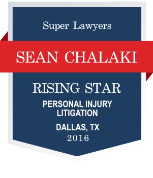 Super Lawyers - Sean Chalaki - Rising Star - Personal Injury Litigation
