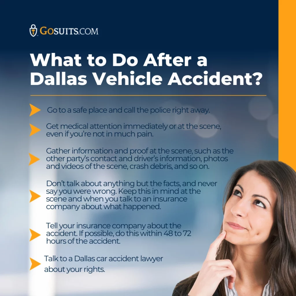 What to do after a Dallas vehicle accident?