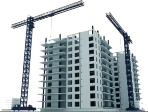 Illustration of a building construction