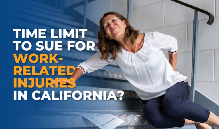 Time Limit To Sue For Work-Related Injuries In California
