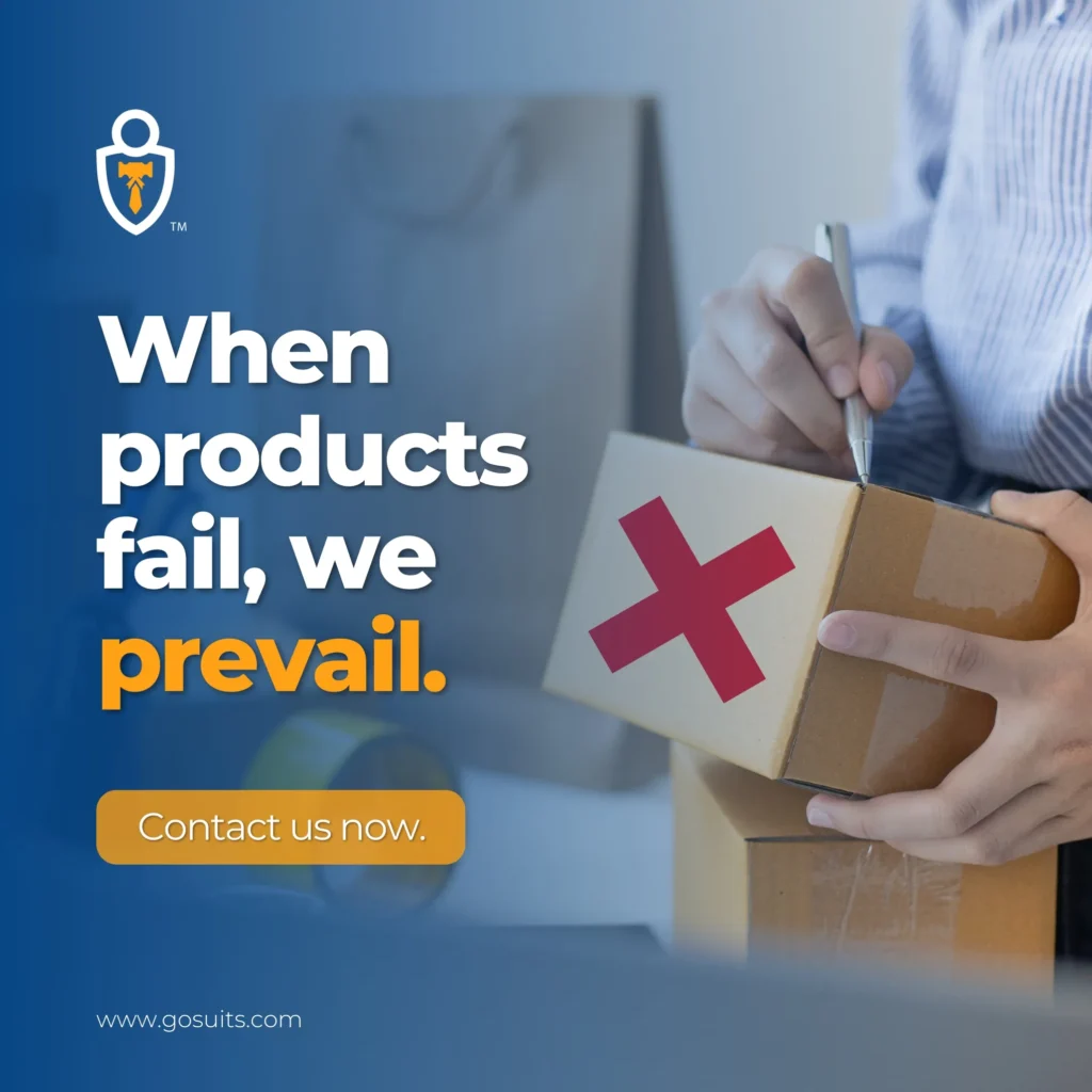 When products fail, we prevail.