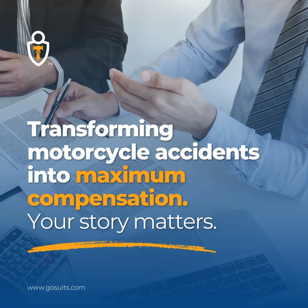 Transforming motorcycle accidents into maximum compensation.