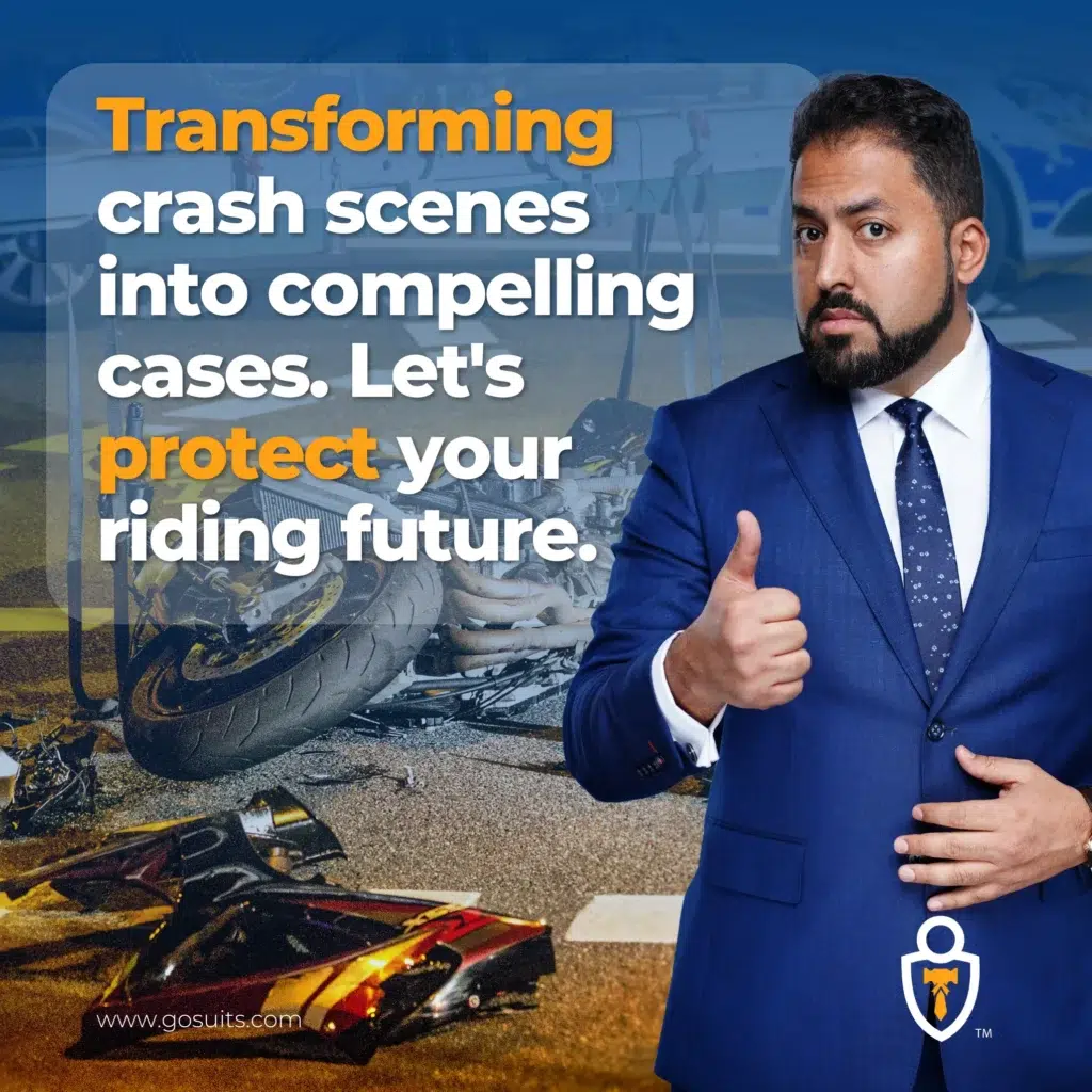 Transforming crash scenes into compelling cases. Let's protect your riding future.