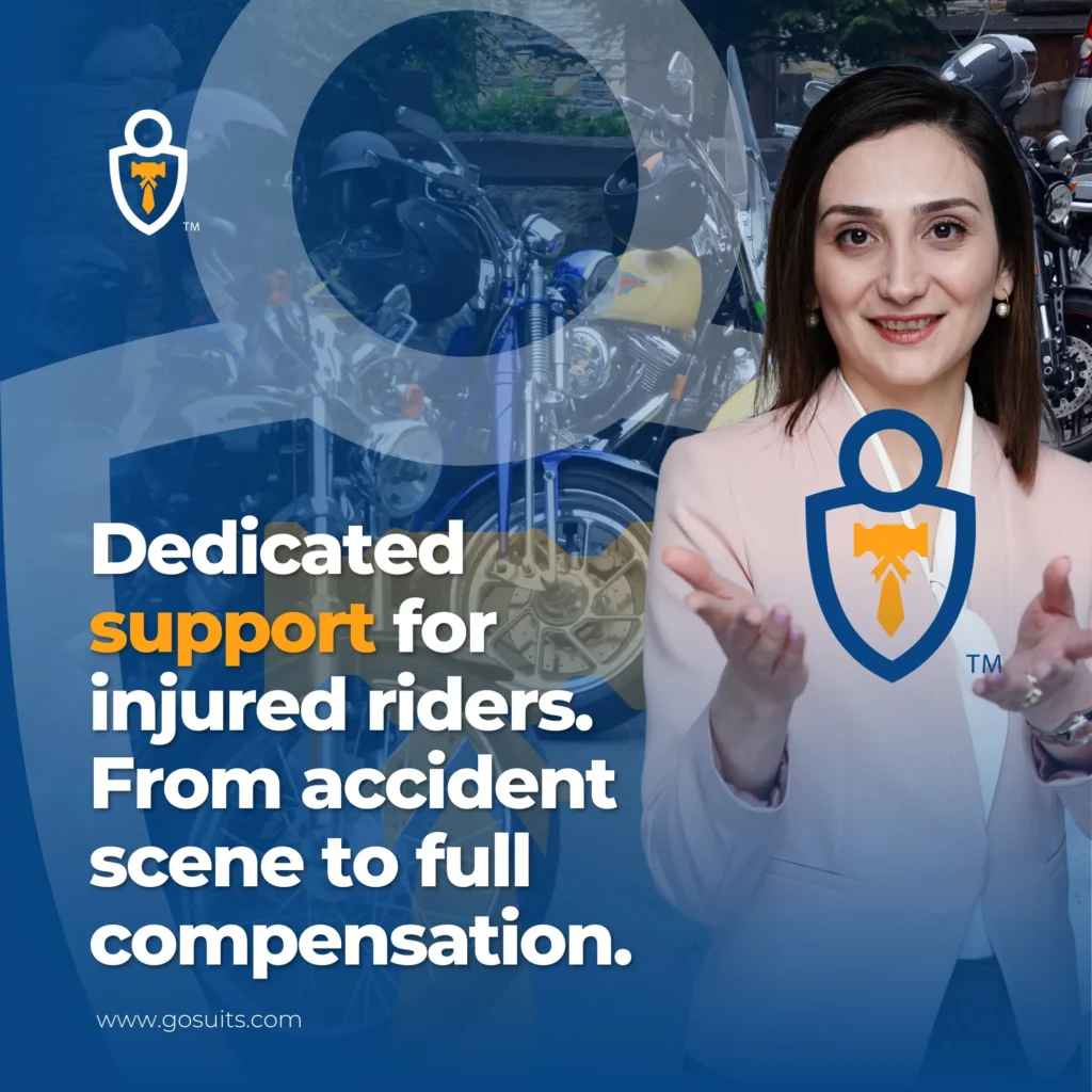 Dedicated support for injured riders. From accident scene to full compensation.