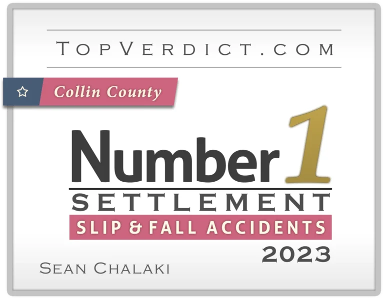 Number 1 Settlement - Slip & Fall Accdients 2023 Badge