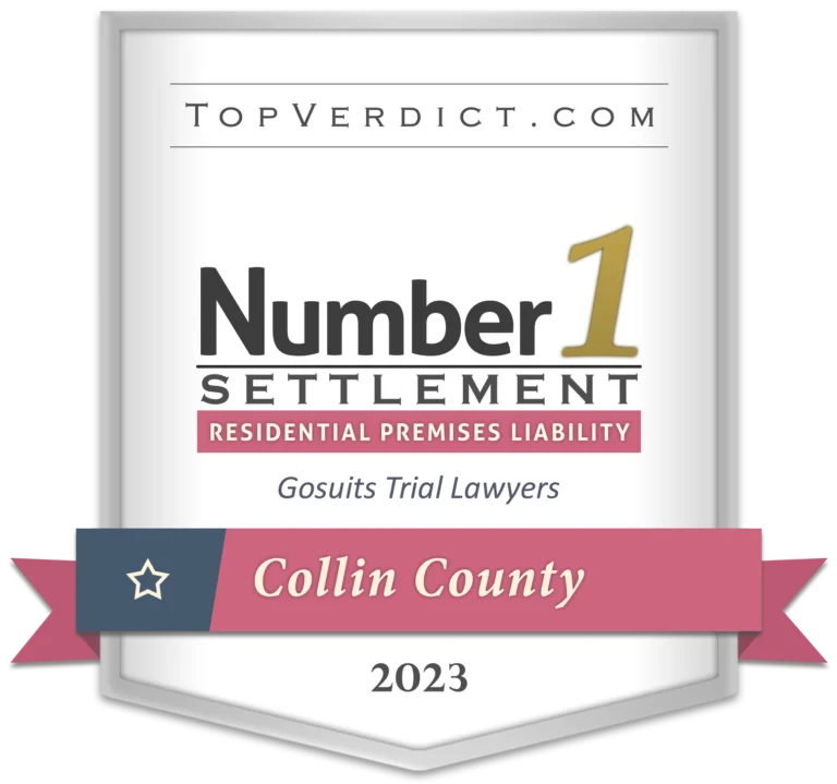 Number 1 Settlement - Residential Premise Liability (Collin County) 2023 Badge