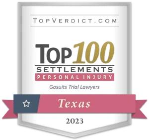 Top 100 Settlements - Personal Injury (Texas) 2023 Badge