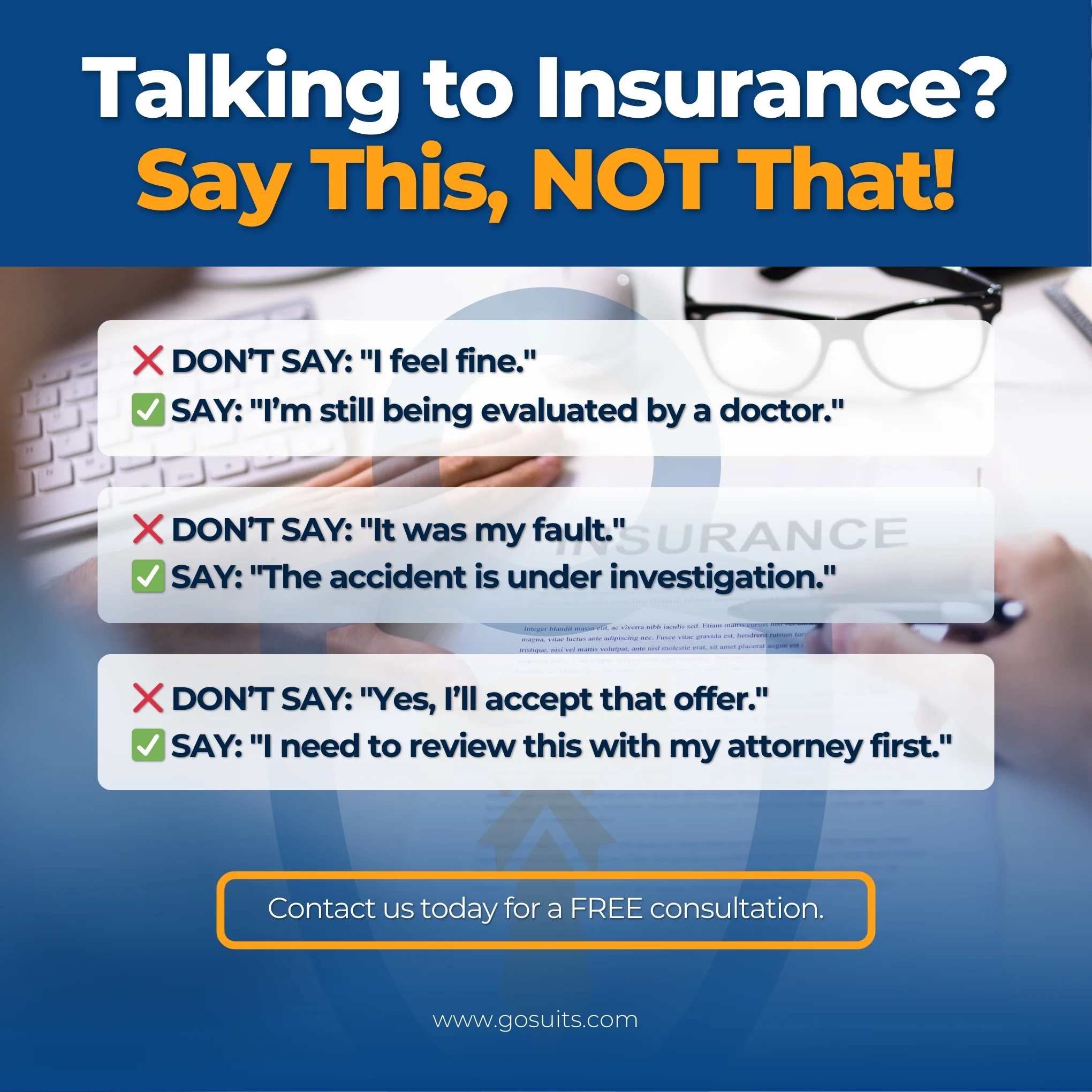 Talking to Insurance? Say This, Not That!
