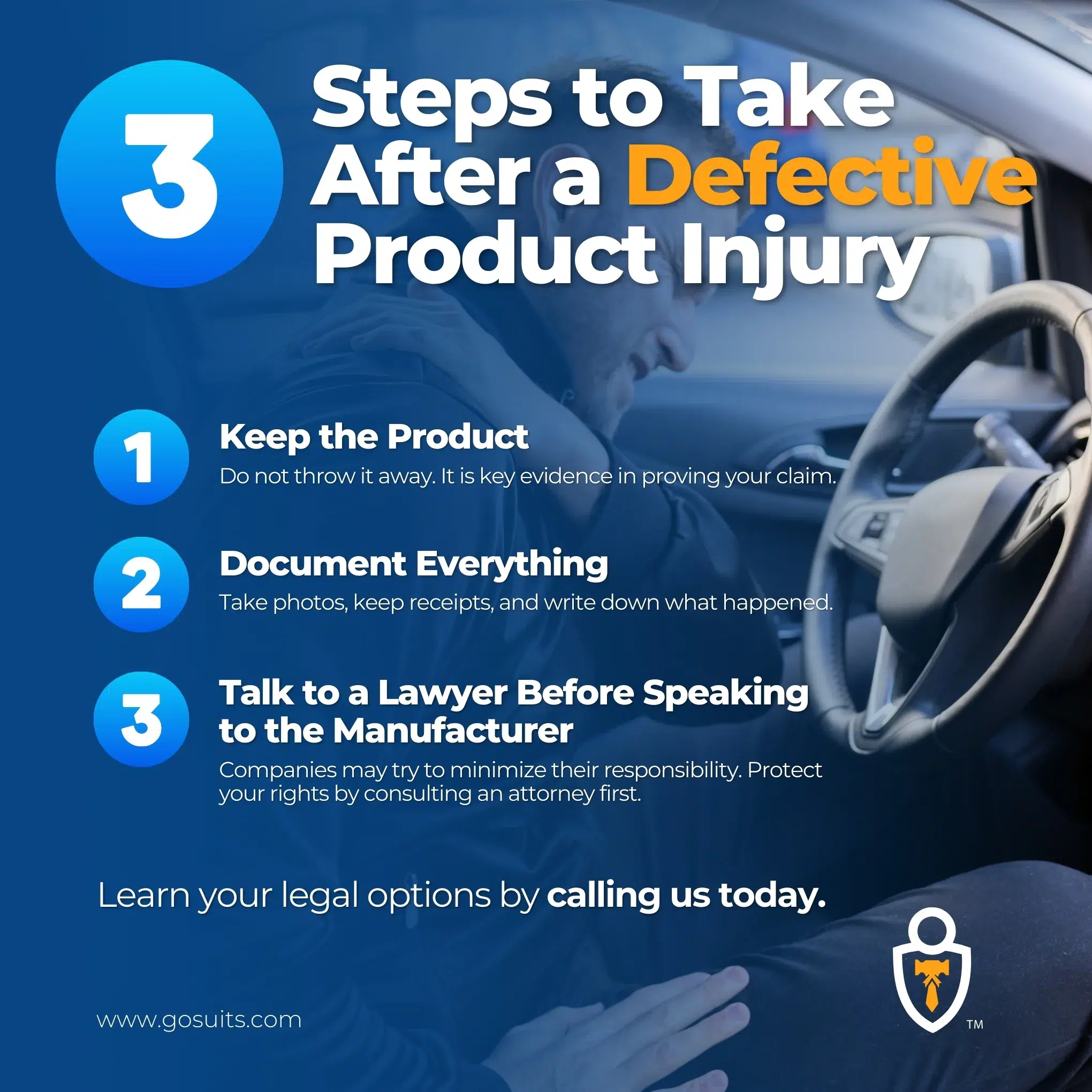 3 Steps to Take After a Defective Product Injury