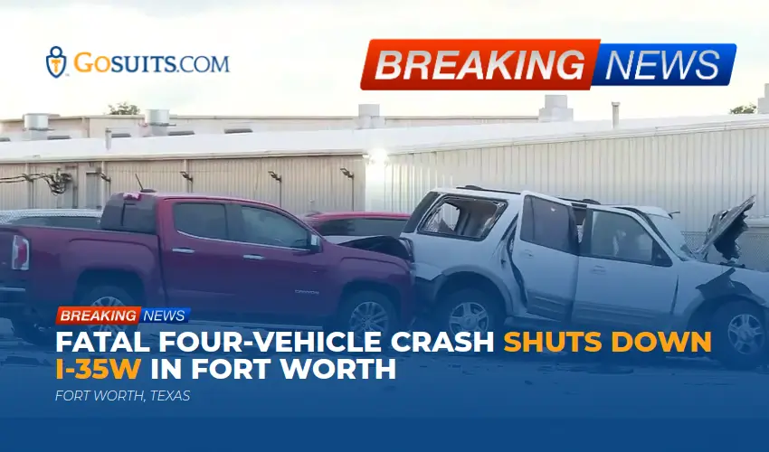 Fatal Four-Vehicle Crash Shuts Down I-35W in Fort Worth