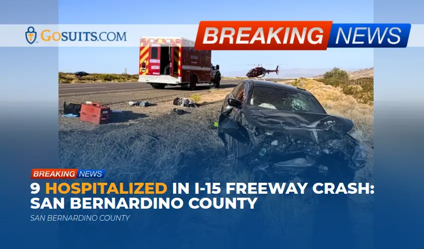 9 Hospitalized in I-15 Freeway Crash: San Bernardino County