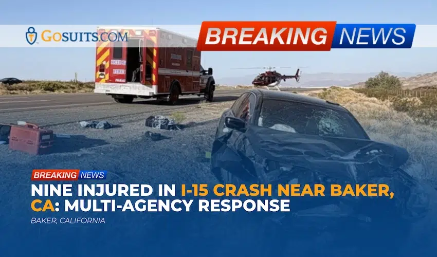Nine Injured in I-15 Crash Near Baker, CA: Multi-Agency Response