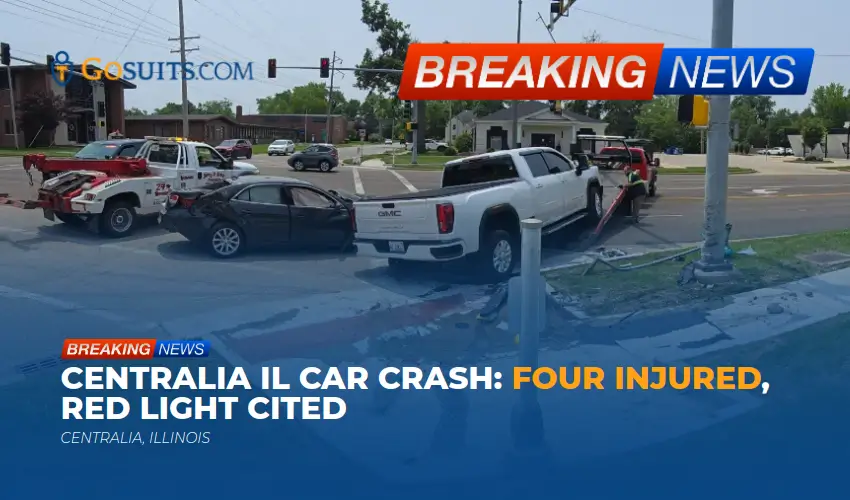 Centralia IL Car Crash: Four Injured, Red Light Cited