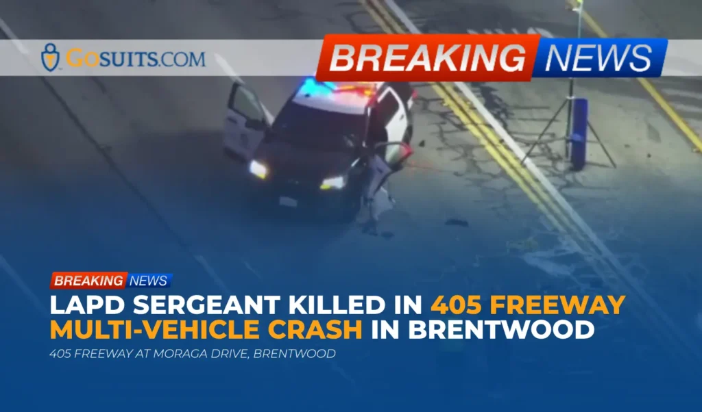 LAPD Sergeant Killed in 405 Freeway Multi-Vehicle Crash in Brentwood