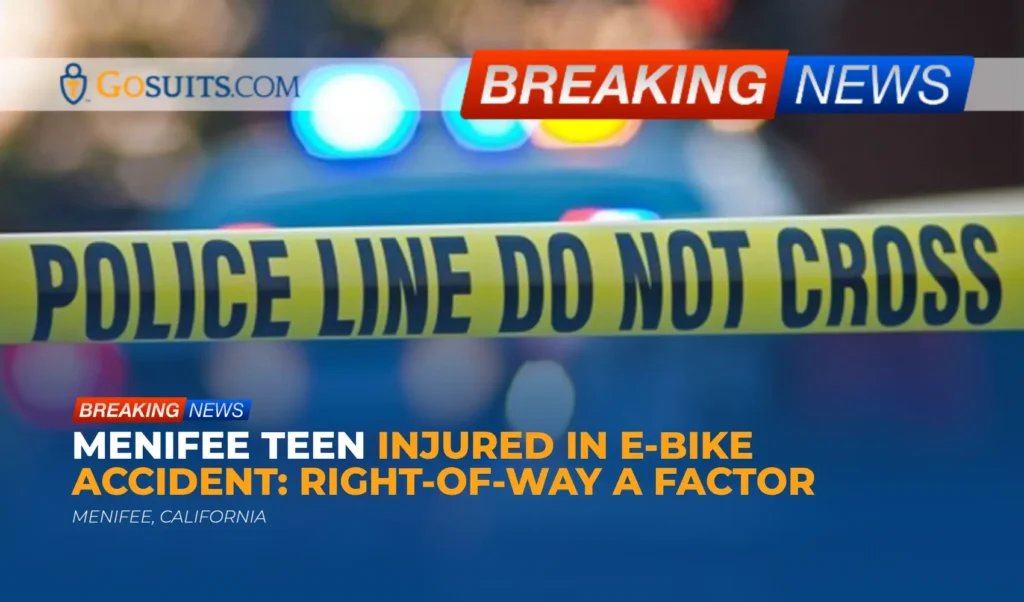 Menifee Teen Injured in E-Bike Accident: Right-of-Way a Factor