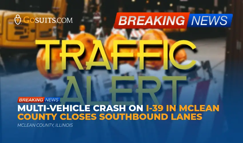 Multi-Vehicle Crash on I-39 in McLean County Closes Southbound Lanes