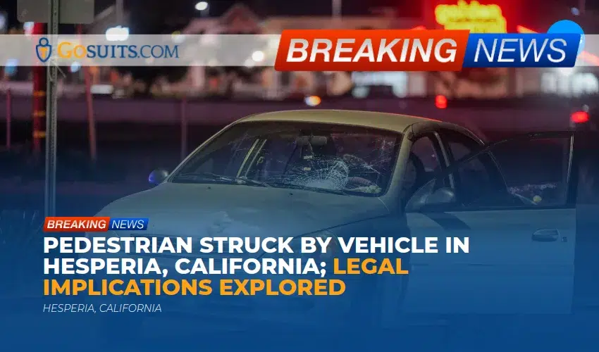 Pedestrian Struck by Vehicle in Hesperia, California; Legal Implications Explored