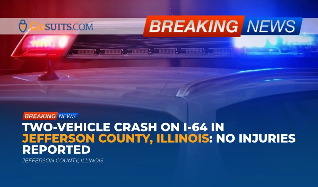 Two-Vehicle Crash on I-64 in Jefferson County, Illinois: No Injuries Reported
