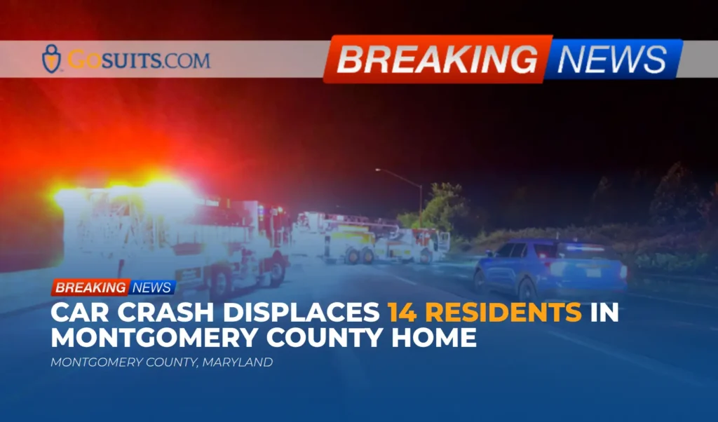 Car Crash Displaces 14 Residents in Montgomery County Home