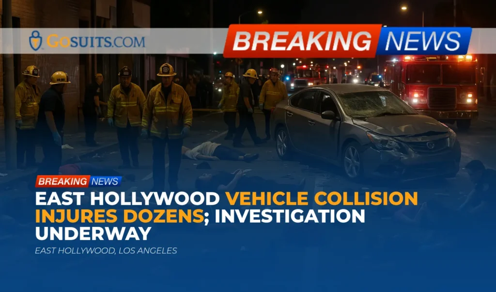 East Hollywood Vehicle Collision Injures Dozens; Investigation Underway