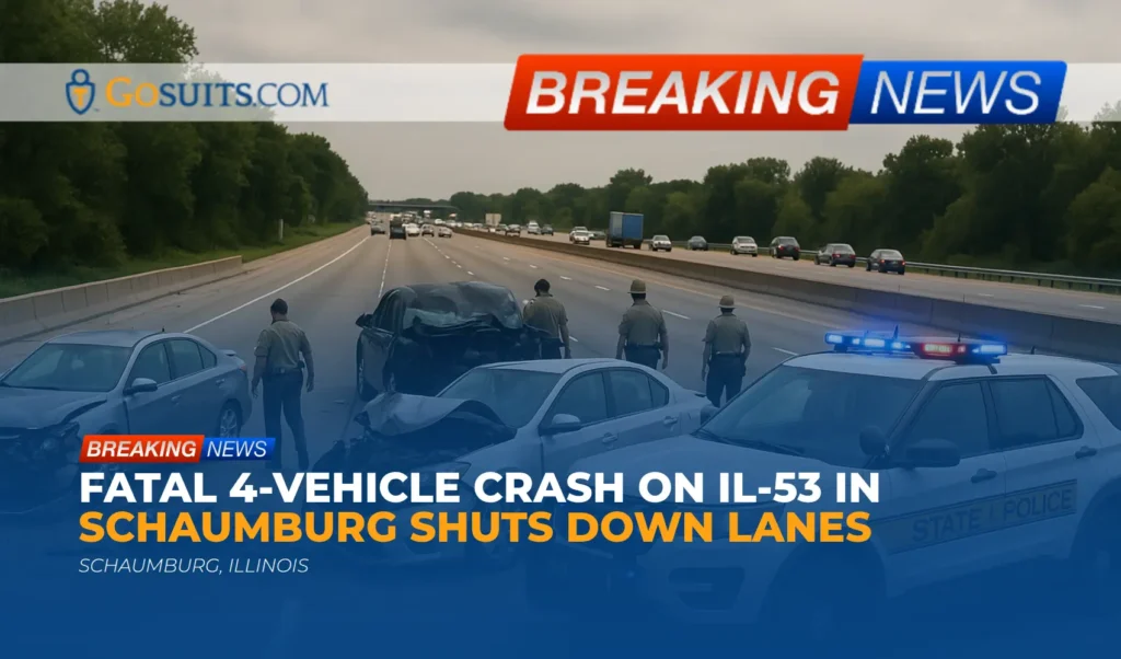 Fatal 4-Vehicle Crash on IL-53 in Schaumburg Shuts Down Lanes