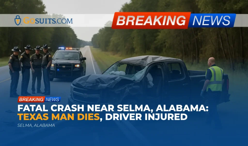 Fatal Crash Near Selma, Alabama: Texas Man Dies, Driver Injured
