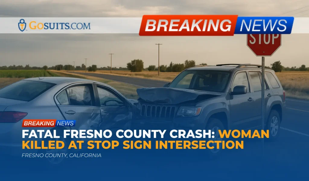 Fatal Fresno County Crash: Woman Killed at Stop Sign Intersection