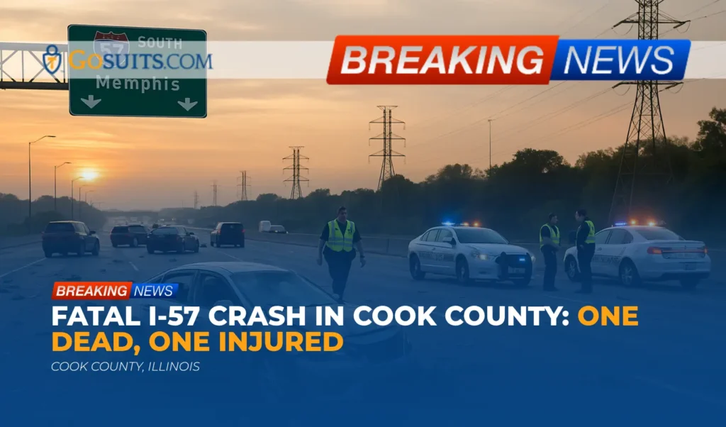Fatal I-57 Crash in Cook County: One Dead, One Injured