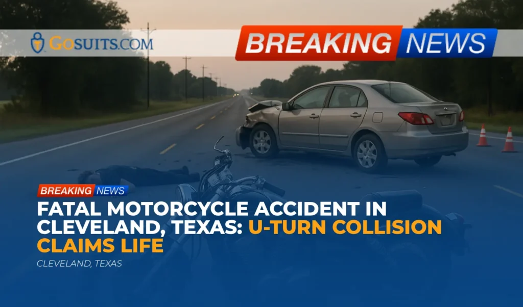 Fatal Motorcycle Accident in Cleveland, Texas: U-Turn Collision Claims Life