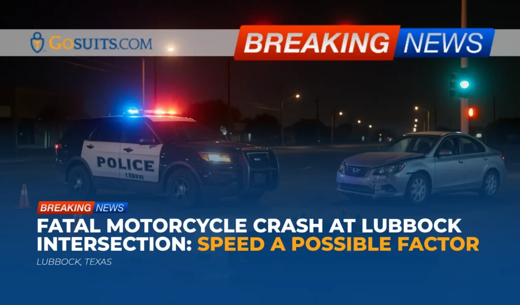 Fatal Motorcycle Crash at Lubbock Intersection: Speed a Possible Factor