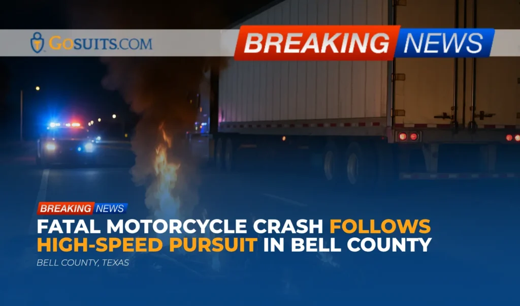 Fatal Motorcycle Crash Follows High-Speed Pursuit in Bell County