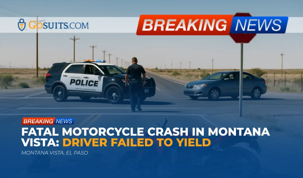 Fatal Motorcycle Crash in Montana Vista: Driver Failed to Yield