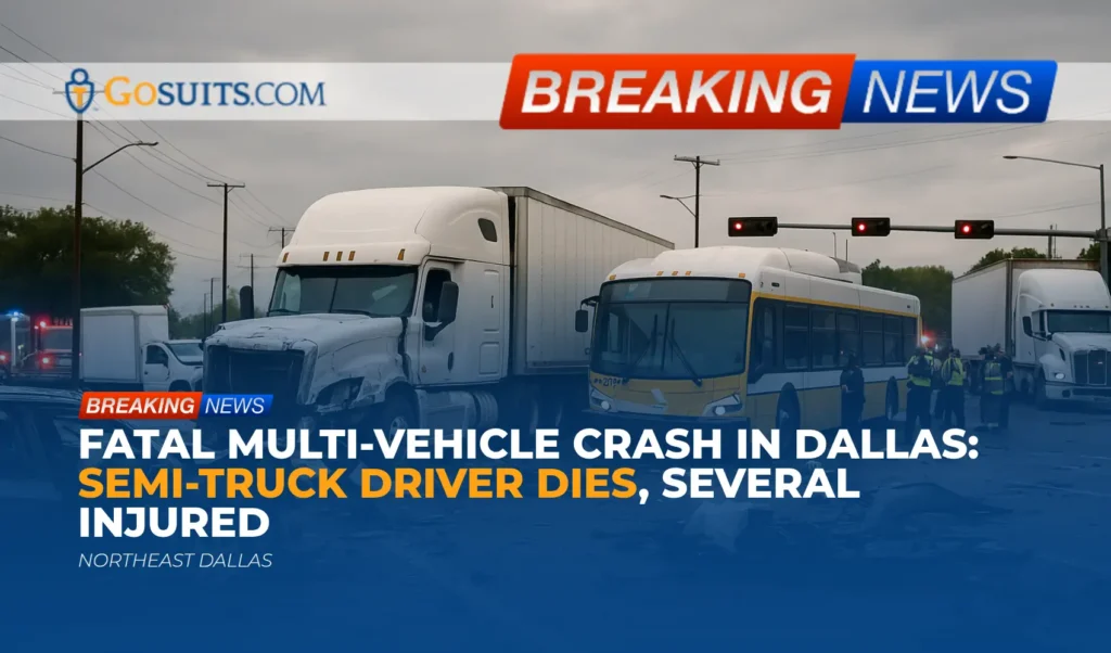 Fatal Multi-Vehicle Crash in Dallas: Semi-Truck Driver Dies, Several Injured