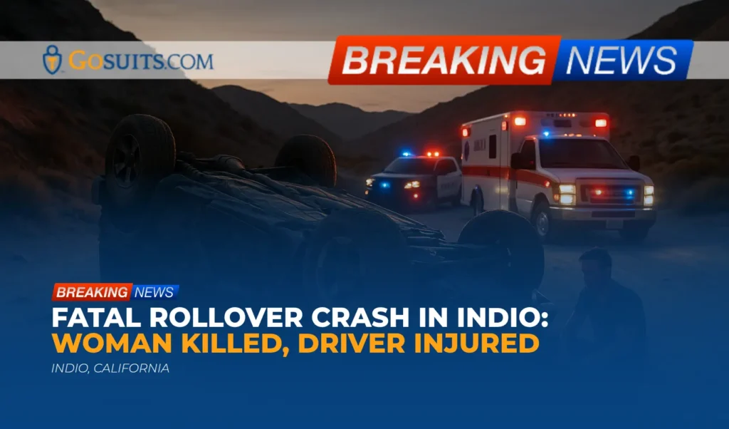 Fatal Rollover Crash in Indio: Woman Killed, Driver Injured