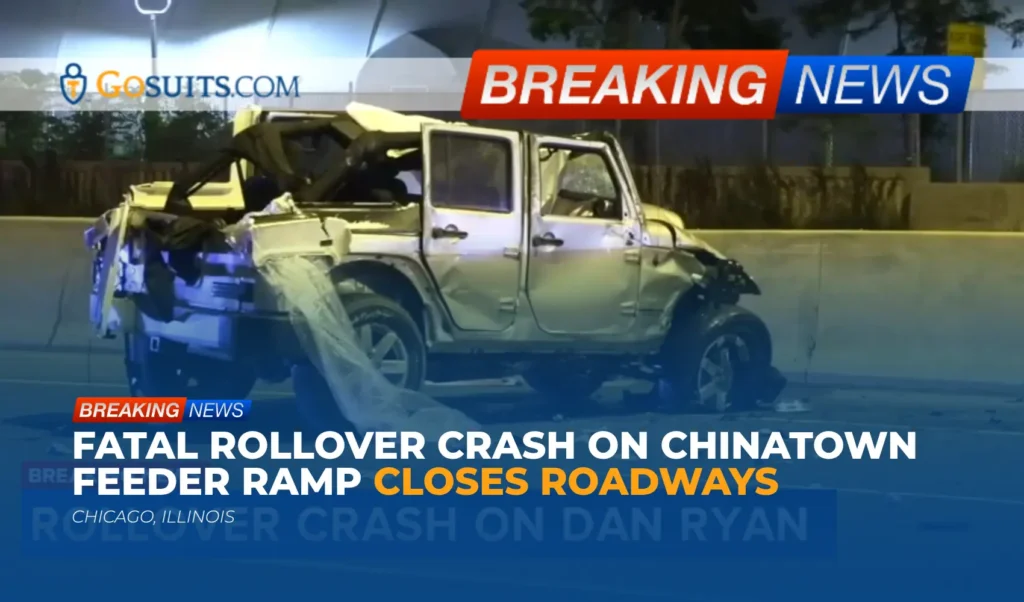 Fatal Rollover Crash on Chinatown Feeder Ramp Closes Roadways