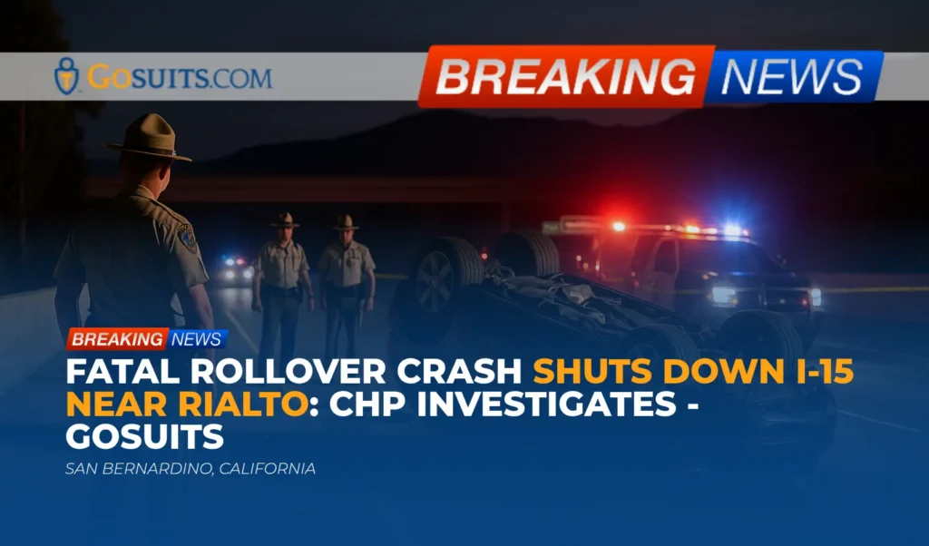 Fatal Rollover Crash Shuts Down I-15 Near Rialto: CHP Investigates - GoSuits