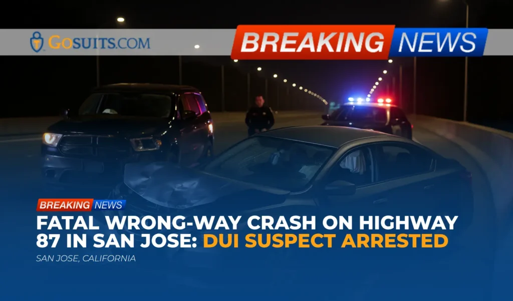 Fatal Wrong-Way Crash on Highway 87 in San Jose: DUI Suspect Arrested