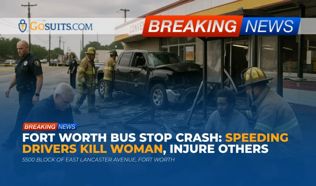 Fort Worth Bus Stop Crash: Speeding Drivers Kill Woman, Injure Others