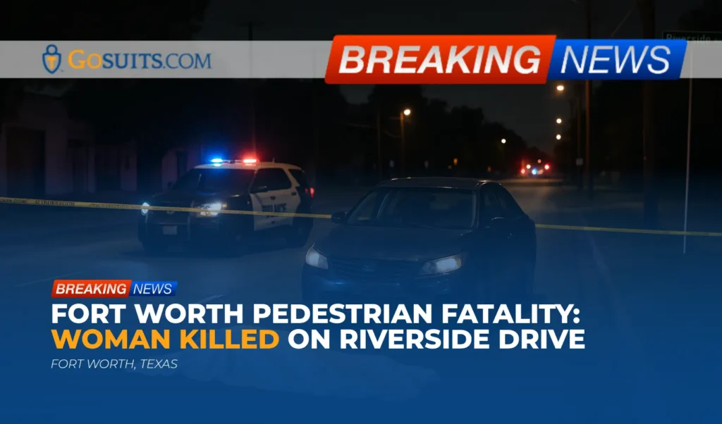 Fort Worth Pedestrian Fatality: Woman Killed on Riverside Drive