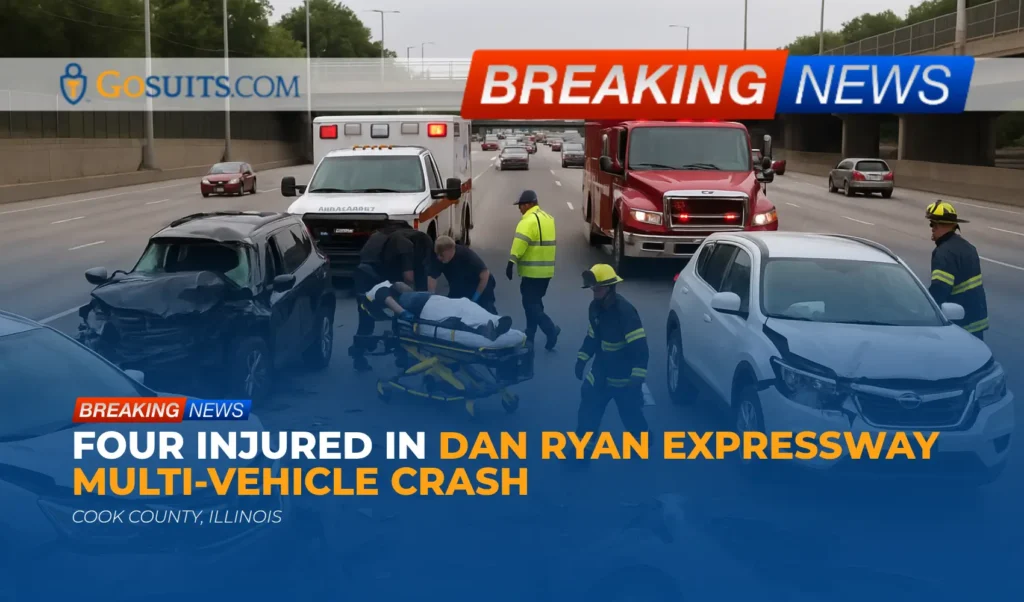 Four Injured in Dan Ryan Expressway Multi-Vehicle Crash