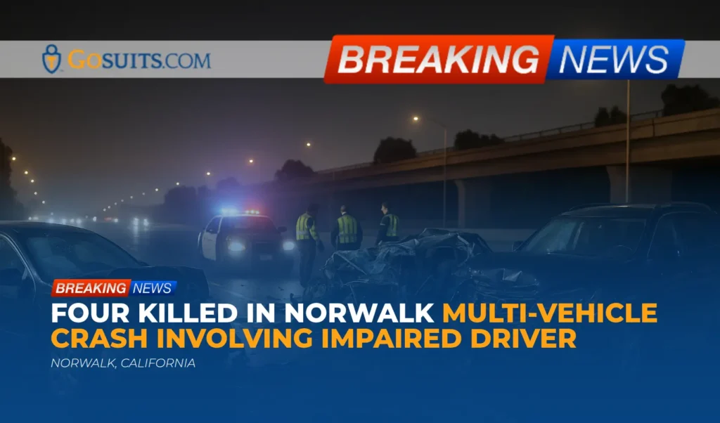 Four Killed in Norwalk Multi-Vehicle Crash Involving Impaired Driver