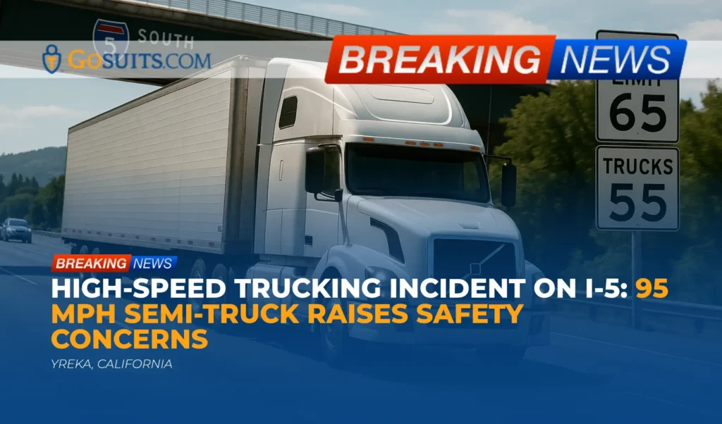 High-Speed Trucking Incident on I-5: 95 MPH Semi-Truck Raises Safety Concerns
