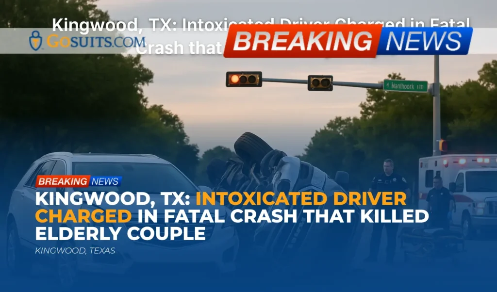 Kingwood, TX: Intoxicated Driver Charged in Fatal Crash that Killed Elderly Couple