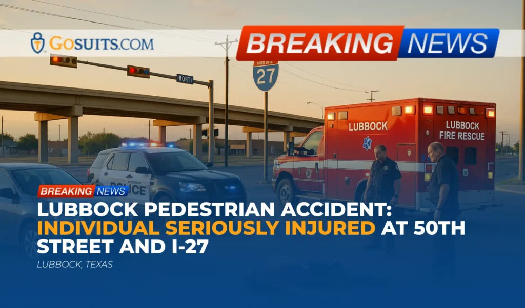 Lubbock Pedestrian Accident: Individual Seriously Injured at 50th Street and I-27