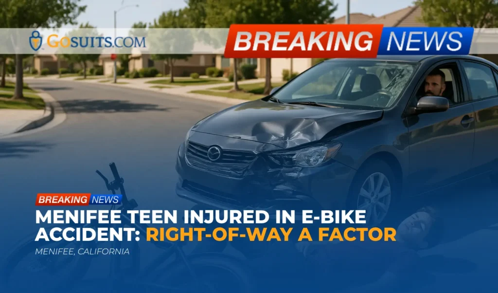 Menifee Teen Injured in E-Bike Accident: Right-of-Way a Factor