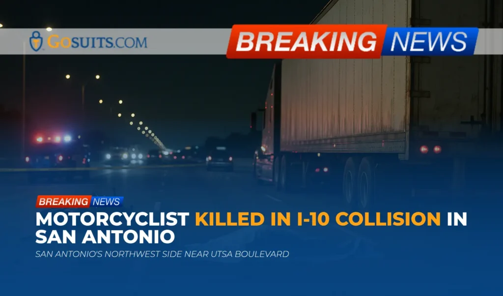 Motorcyclist Killed in I-10 Collision in San Antonio