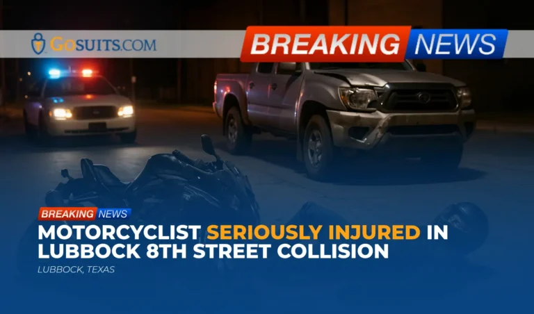 Motorcyclist Seriously Injured in Lubbock 8th Street Collision