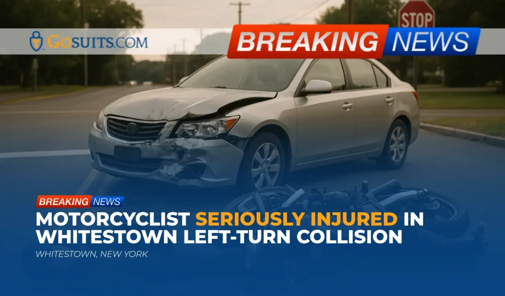 Motorcyclist Seriously Injured in Whitestown Left-Turn Collision