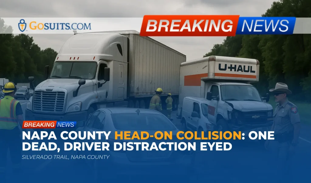 Napa County Head-On Collision: One Dead, Driver Distraction Eyed