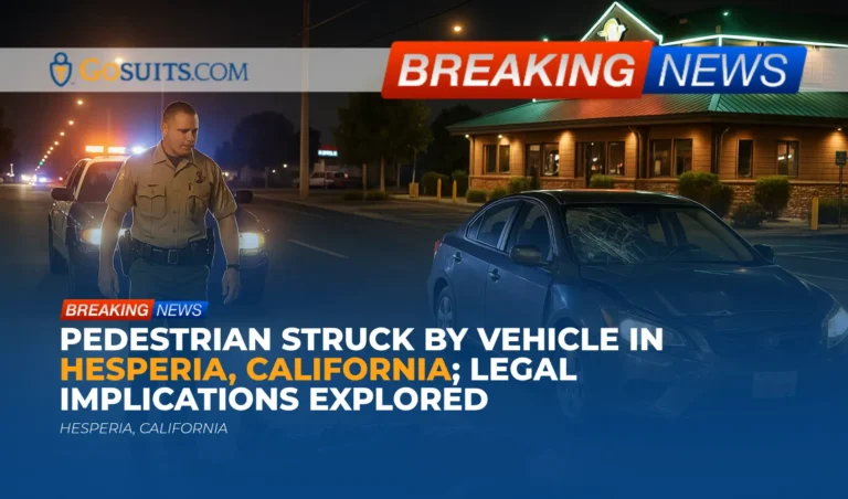 Pedestrian Struck by Vehicle in Hesperia, California; Legal Implications Explored